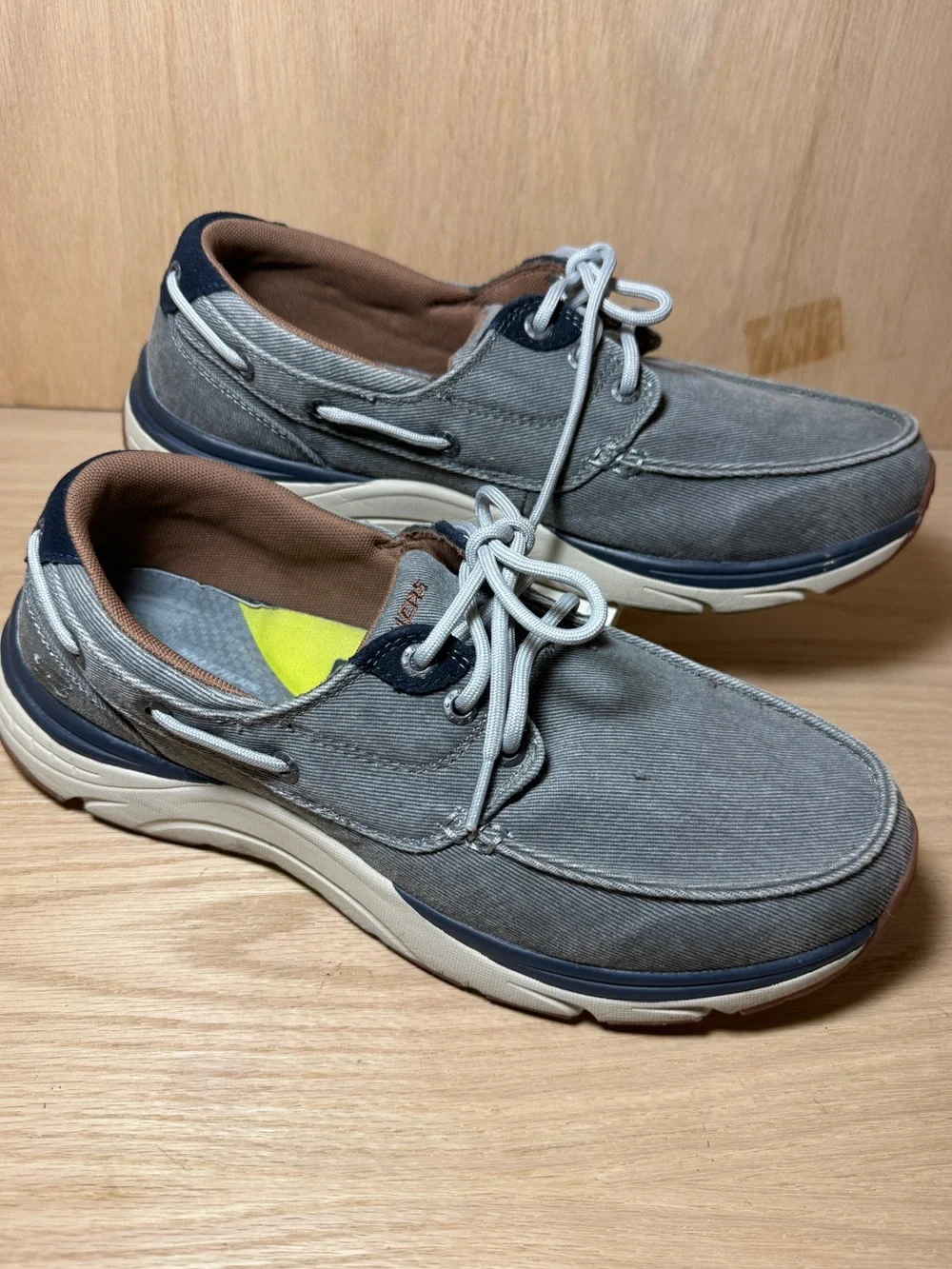 Skechers Men Boat Shoes 10.5 Gray